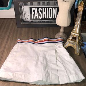 Les Copains Rainbow 🌈 Stripes Sport Cotton Spandex SKORT Skirt Designer Style!